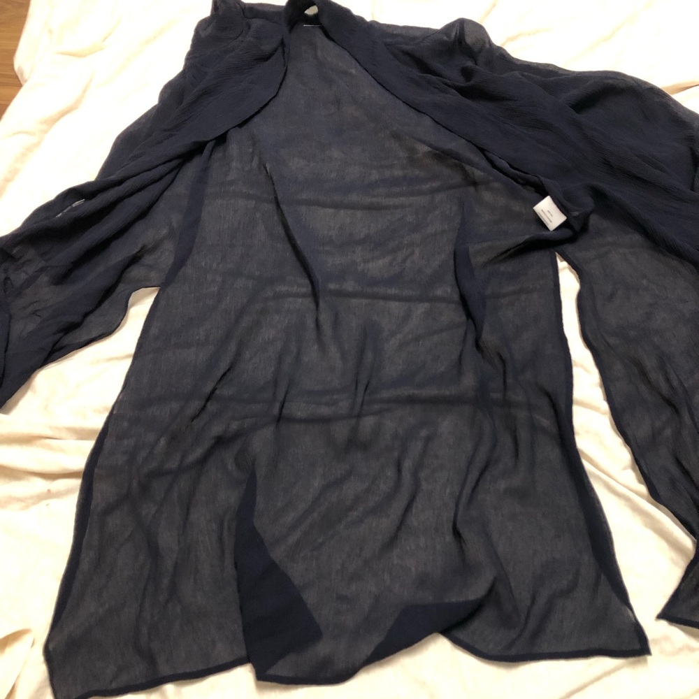 NWOT Eileen Fisher Sheer Silk Jacket Duster - Picture 5 of 9